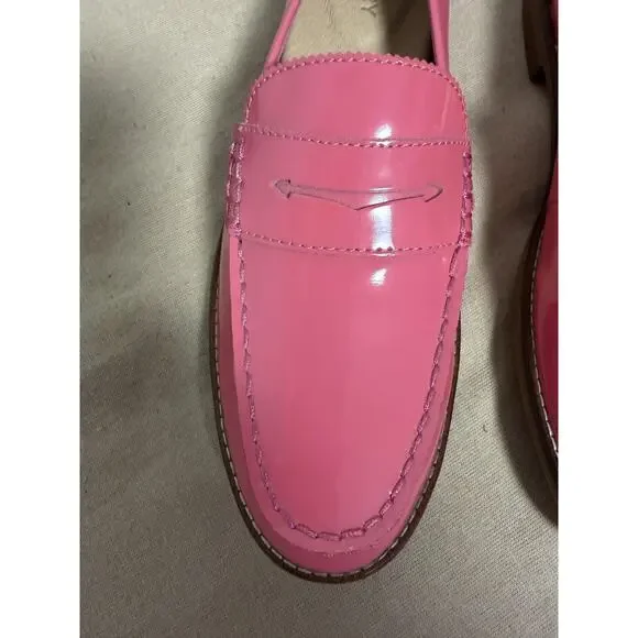 Sperry Top-Sider Loafer Shoes Womens Size 11 Pink Patent Leather Flats STS83405 - Picture 3 of 12